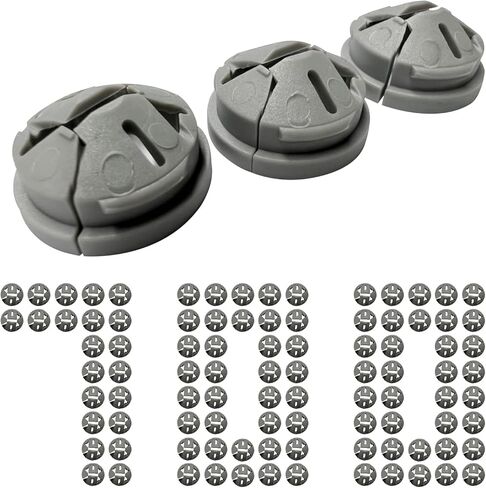 Dicio knockout cable connector 700 PCs push-in connector hole bushing connector snap in, knockout cable connector 3/8 in. non metallic cable clamp hole bushing for junction box in Kuwait