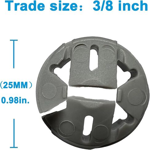 Dicio knockout cable connector 700 PCs push-in connector hole bushing connector snap in, knockout cable connector 3/8 in. non metallic cable clamp hole bushing for junction box in Kuwait