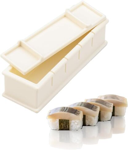 JapanBargain 3254, Japanese Sushi Press Boxed Sushi Mold Sushi Maker Rice Ball Mold Plastic Oshizushi Press Oshizushihako 5-Cuts, Made in Japan in Kuwait