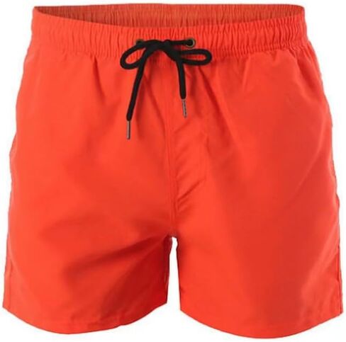 Men's Quick Dry Swim Shorts Drawstring Waist Casual Summer Beach Board Shorts in Saudi Arabia