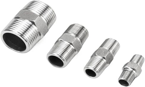 Stainless steel hexagonal wire T pressure-resistant 210KG high-pressure pipe fittings 3000LB double-ended external thread thread internal connection(G1-1/4-316L) Plumbing Fittings in Kuwait
