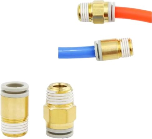 10/20PCS Straight Connector Tracheal Quick Connector Pneumatic Fitting KQ2H04-M5 KQ2H06-M5 KQ2H08-01S KQ2H10-01S(KQ2H04-M5,10PCS) in Saudi Arabia