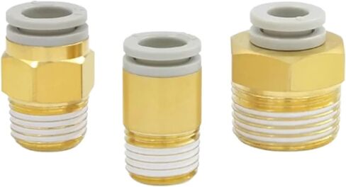 10/20PCS Straight Connector Tracheal Quick Connector Pneumatic Fitting KQ2H04-M5 KQ2H06-M5 KQ2H08-01S KQ2H10-01S(KQ2H04-M5,10PCS) in Saudi Arabia