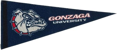Gonzaga Felt Mini Pennant - Size: 4" x 9" - Officially Licensed - 1 Pennant Per Pack in Kuwait