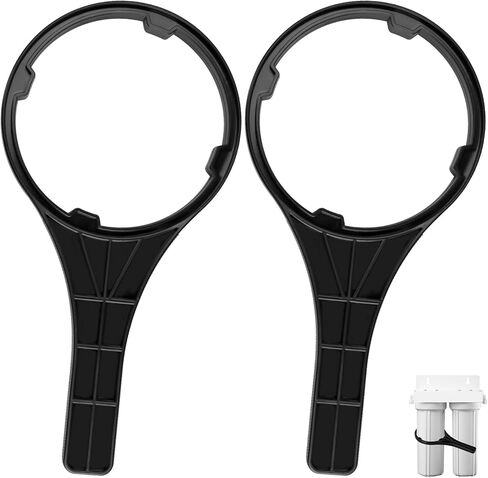 استبدال مفتاح ربط فلتر المياه Magluv WR-100 لغطاء فلتر المياه Flow-Pur مناسب لأنظمة التناضح العكسي ومرشحات تحت الحوض، عبوتان in Kuwait