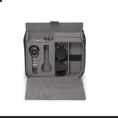 TUMI - Travel Accessories Valuables Travel Case - Premium Leather Secure Case - Black Embossed Leather in Saudi Arabia