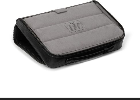 TUMI - Travel Accessories Valuables Travel Case - Premium Leather Secure Case - Black Embossed Leather in Saudi Arabia