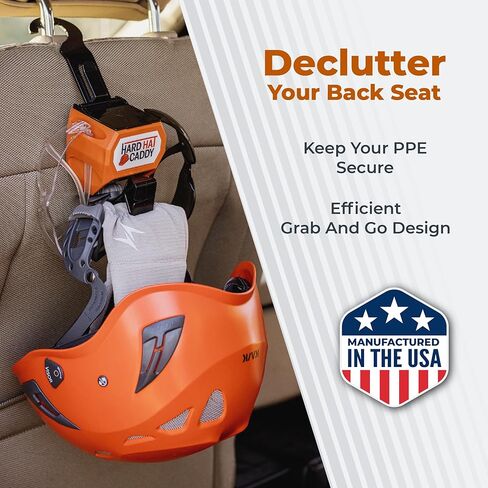Hard Hat Caddy, All in One PPE Organizer with Magnetic Backing, Belt Clip, & Hook, Compatible with Safety Gear Brands in Saudi Arabia