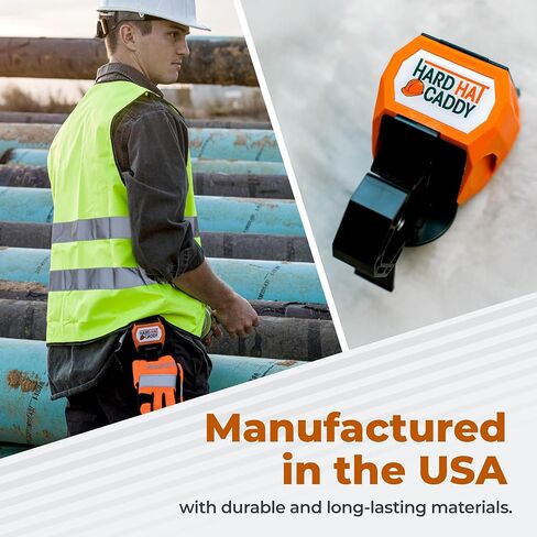 Hard Hat Caddy, All in One PPE Organizer with Magnetic Backing, Belt Clip, & Hook, Compatible with Safety Gear Brands in Saudi Arabia