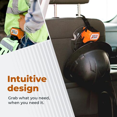 Hard Hat Caddy, All in One PPE Organizer with Magnetic Backing, Belt Clip, & Hook, Compatible with Safety Gear Brands in Saudi Arabia