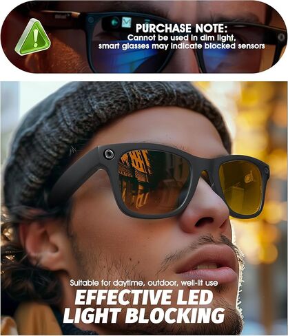 غطاء إضاءة LED 14 قطعة من Seltureone متوافق مع ملحقات Ray-Ban Meta Wayfarer/Skyler/Headliner/Oakley Meta HSTN، حجب ضوء LED التعتيم لـ RayBan Meta Gen 2 in Kuwait