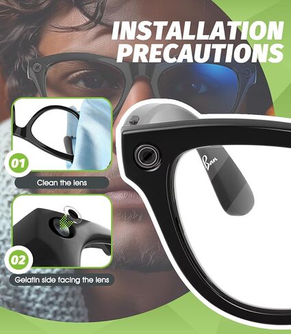 غطاء إضاءة LED 14 قطعة من Seltureone متوافق مع ملحقات Ray-Ban Meta Wayfarer/Skyler/Headliner/Oakley Meta HSTN، حجب ضوء LED التعتيم لـ RayBan Meta Gen 2 in Kuwait