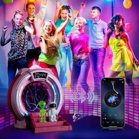 ضوء ليلي على شكل كرة بلازما لبوابة الفضاء، مصباح LED لجهاز عرض Galaxy مع ضوضاء بيضاء، منبه مكبر صوت موسيقى بلوتوث، جهاز تحكم عن بعد، ضوء نجمة لمصباح ديكور غرفة الأطفال، هدية عيد الميلاد/عيد الميلاد. (أزرق) in Saudi Arabia