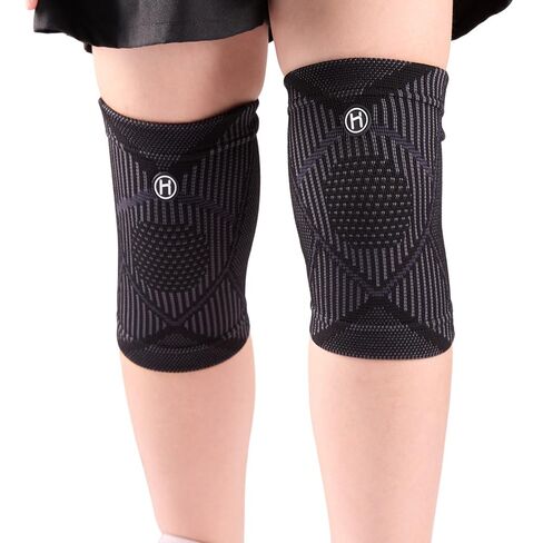 HUETIDE Kids knee brace for sports-Youth Knee Compression Sleeve for Kids,extra small knee support sleeve for pain Relief,Running,Workout, Arthritis,Recovery, Boys & Girls,1Pair,Back in Saudi Arabia
