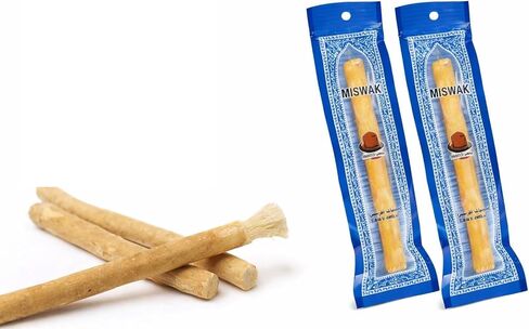 BOHEM'S Miswak Sticks for Teeth, Traditional Natural Toothbrush, Tooth Cleaning Stick, African Teethbrush (2) in Kuwait