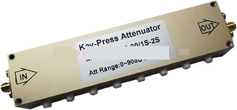 Adjustable Attenuator SMA Type 2W 0-30DB 0-60DB 0-90DB Signal Adjustable attenuator, Button Step attenuator, Standing Wave Ratio: 1.3，Impedance: 50Ω(SMA-KK 2W 60dB) in Saudi Arabia