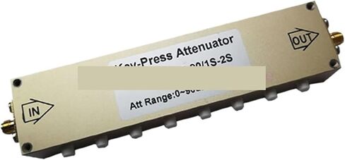 Adjustable Attenuator SMA Type 2W 0-30DB 0-60DB 0-90DB Signal Adjustable attenuator, Button Step attenuator, Standing Wave Ratio: 1.3，Impedance: 50Ω(SMA-KK 2W 60dB) in Saudi Arabia