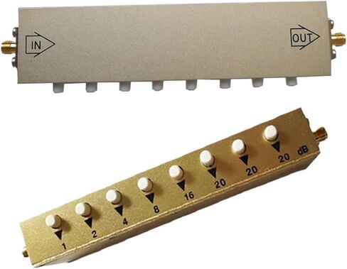Adjustable Attenuator SMA Type 2W 0-30DB 0-60DB 0-90DB Signal Adjustable attenuator, Button Step attenuator, Standing Wave Ratio: 1.3，Impedance: 50Ω(SMA-KK 2W 60dB) in Saudi Arabia