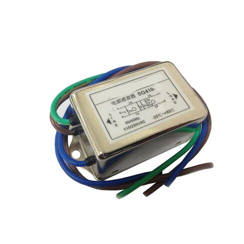 SQ410-1A/3A/6A/10A/20A/30A AC Single-Phase Double-Section Power Filter 110V220V(3A Lead SQ410-3) in Saudi Arabia
