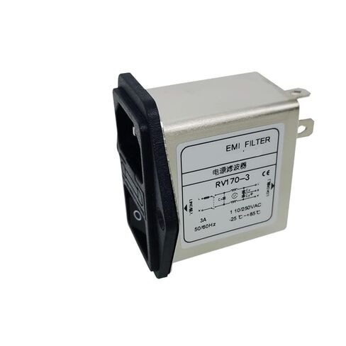 مرشح طاقة منخفض التمرير 220 فولت RV170-3A AC IEC مقبس تبديل الصمامات in Kuwait