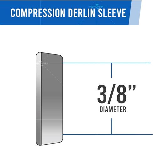 Highcraft D73-38 Sleeve for Compression Pipe Fittings; 3/8" OD. Connection; White Delrin 100 Pack in Saudi Arabia