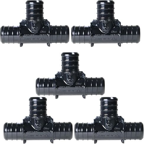 5 قطع XFITTING 3/4" X 3/4" X 3/4" Pex Tee بولي خليط معدني، 5 عبوات in Kuwait
