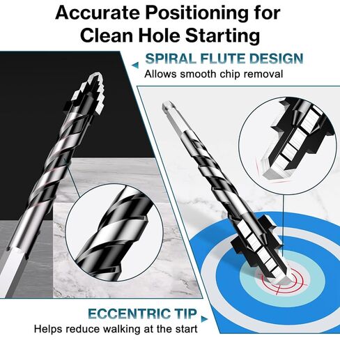 Lytool SDS Plus Drill Bits Set, 10Pcs Rotary Hammer Bits Set, Carbide Bits Tipped for Masonry, Ceramic Tile, Walls, Brick, Marble, Stone, Drill Bits for Impact Drill(3/16'',1/4'',5/16'',3/8",1/2") in Saudi Arabia