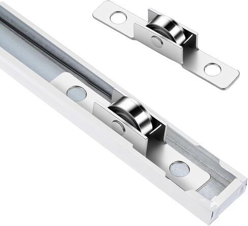 12 Pack 3/8 inch Push-Pull Sliding Window Roller Metal Wheels, Sliding Door Axles Window Pulley Universal Windows Pulley Single Rollers Wheel for Cabinets, Doors, and Other DIY Work in Kuwait