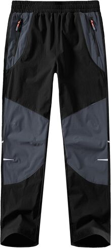 Boys Hiking Pants Kids Lightweight Outdoor Camping Pants Girls Quick Dry Waterproof Trousers with Zipper Pockets in Saudi Arabia