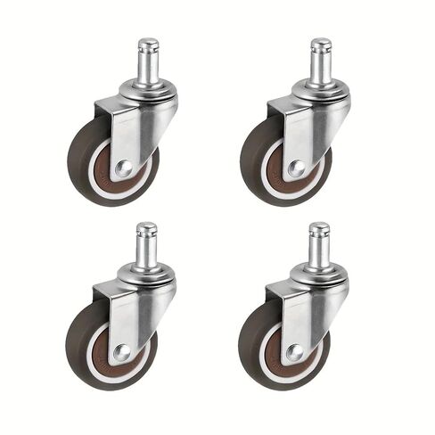 2 Inch Insert Rod Caster Wheels Universal 360 Degree Rotary Bar Castors 4Pcs in Kuwait