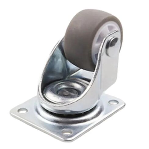 1 Inch Universal Miniature Gray Silent Rubber Small Wheels 1Pcs in Kuwait