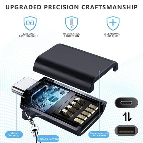 2 حزمة شاحن كابل متوافق مع Phulaud Note 3.3ft 4 PIN استبدال كابل شحن USB المغناطيسي لملاحظة Plaud الملاحظة يتضمن روابط الكابلات قابلة لإعادة الاستخدام و USB type-C محول in Kuwait
