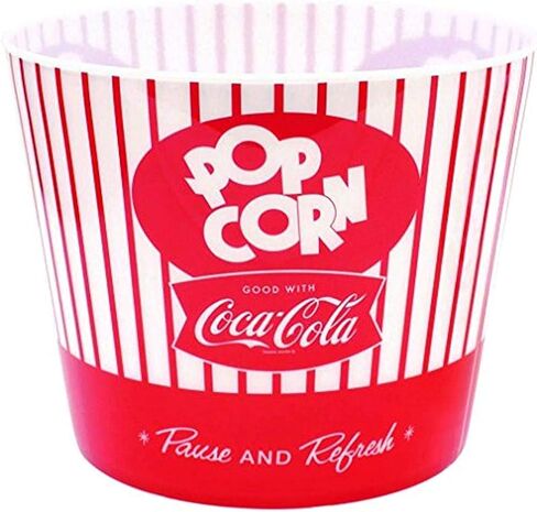 Tablecraft Coca-Cola Popcorn/Snack Bucket"Pause & Refresh" (CC400), Red in Kuwait