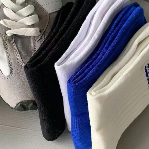 4 Pairs Womens Athletic Socks Crew Running Socks Lightweight Breathable Casual Socks in Kuwait