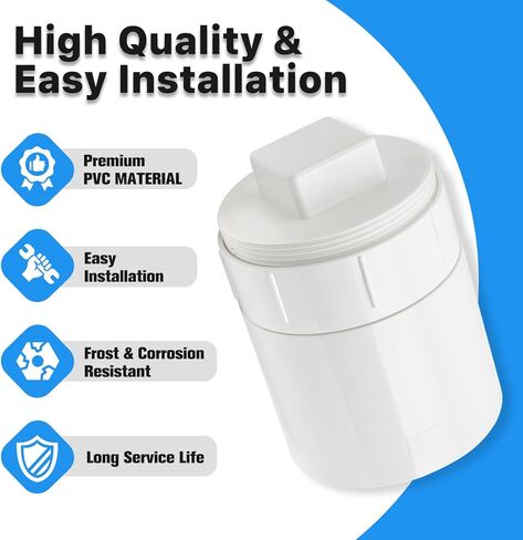 غطاء تنظيف المجاري PVC مقاس 4 بوصات من Cinsda مع وصلة توصيل، غطاء تنظيف المجاري المتدفق مع قابس لنظام أنابيب الصرف الصحي DWV in Kuwait