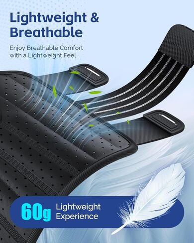 FEATOL Lightweight Carpal Tunnel Wrist Brace for Daily Work, 7 inches Comfortable & Adjustable Night Support for Women Men, Hand Brace With Splint Pain Relief for Tendonitis, Sprains, Arthritis, Right Hand, Medium in Saudi Arabia