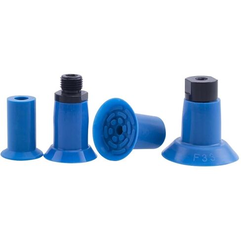 2Pcs Flat Vacuum Suction Cup Industrial Bag Opening Suction Nozzle Film Plastic Bag PE Bag Suction Cup Strong Suction Force F18(M5 External Thread) in Saudi Arabia