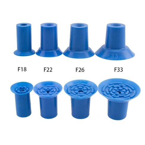 2Pcs Flat Vacuum Suction Cup Industrial Bag Opening Suction Nozzle Film Plastic Bag PE Bag Suction Cup Strong Suction Force F18(M5 External Thread) in Saudi Arabia