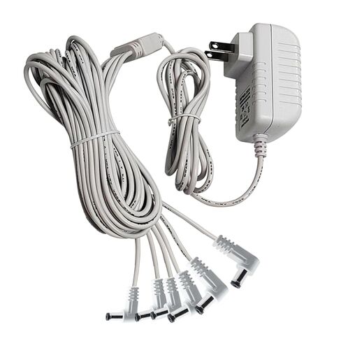 محول AD/DC 4.5 فولت متوافق مع ملحقات Lemax المضيئة لمنازل قرية عيد الميلاد 74706، 8 مخرجات واجهة لعرض الملعب، ديكور بناء الإضاءة الصغيرة لعيد الميلاد 74269 in Kuwait