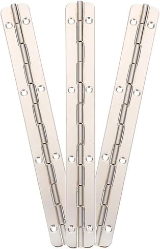 Long Heavy Duty Continuous Piano Hinge Cupboard Doors Box Drop Stainless Steel 180 Degree 3Pcs in Kuwait