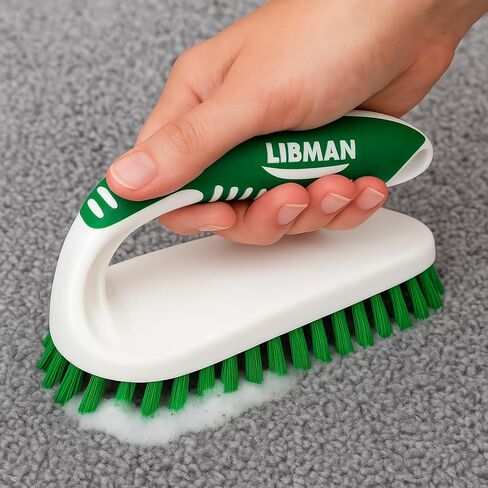 LIBMAN Scrub Brush - Heavy Duty Cleaning Brush with Strong Bristles - 3 pk Durable Scrub Brushes for Cleaning Bathroom, Kitchen, Floor, Shower, Sink, Tub, Carpet - All Purpose in Kuwait