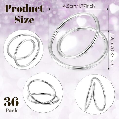 Inbagi 36 Pcs Metal Spiral Napkin Rings Buckles Simple Alloy Rings Serviette Napkin Holders for Cloth Napkins Dinner Ring Holder for Weddings Reception Dinner Party Buffet Table Decor in Kuwait