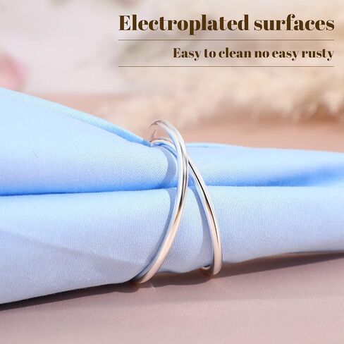 Inbagi 36 Pcs Metal Spiral Napkin Rings Buckles Simple Alloy Rings Serviette Napkin Holders for Cloth Napkins Dinner Ring Holder for Weddings Reception Dinner Party Buffet Table Decor in Kuwait