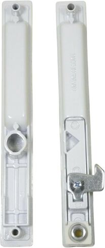 Sliding Glass Patio Door Handle Set, Flush Mount, Non-Keyed, 6-5/8" Screw Holes | Sliding Door Handle Replacement Hardware Repair Fix Sliding Door (White) in Saudi Arabia