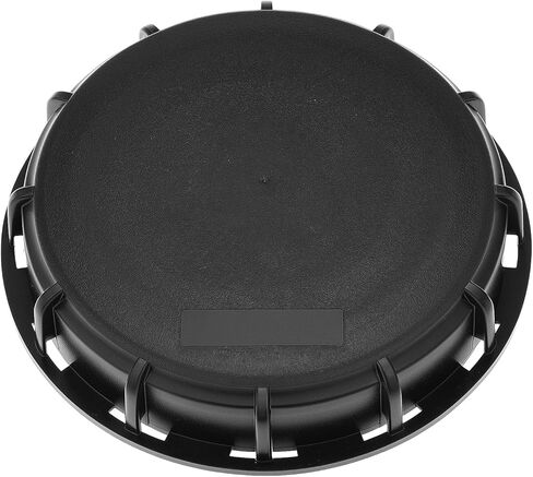 QWORK Black 6" Solid Cap Compatible with Mauser IBC Tote - High Density Polyethylene (HDPE) - Industrial-Grade Secure Seal - Resistant to Impact and Harsh Chemicals in Kuwait