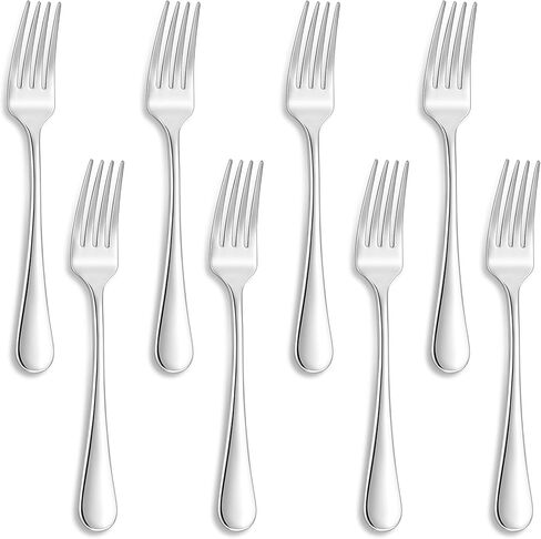 KEAWELL Premium Fine Verona 4-Piece 8 inch Fork Set – 18/10 Stainless Steel, Heavy-Duty Mirror-Finished Flatware for Elegant Everyday Dining and Entertaining (4, Dinner Forks) in Saudi Arabia