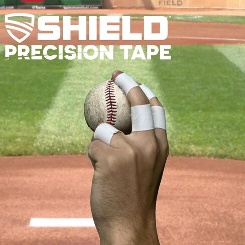 SHIELD 1 Inch Athletic Tape – Precision Tape 12 Pack – Strong Cotton, No Residue – Made in USA – Rigid Sports Wrap for Fingers, Thumbs, Toes, First Aid, Training in Saudi Arabia