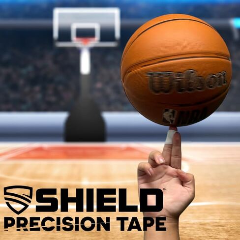 SHIELD 1 Inch Athletic Tape – Precision Tape 12 Pack – Strong Cotton, No Residue – Made in USA – Rigid Sports Wrap for Fingers, Thumbs, Toes, First Aid, Training in Saudi Arabia