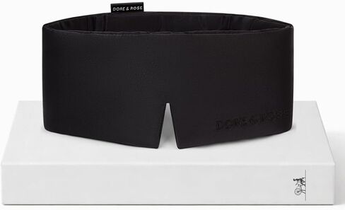 Dore & Rose Deep Sleep Mask Light Blocking, 23 Momme Mulberry Silk Eye Mask, Ultra Soft, Adjustable - Travel Sleeping Mask for Men & Women - Black in Saudi Arabia