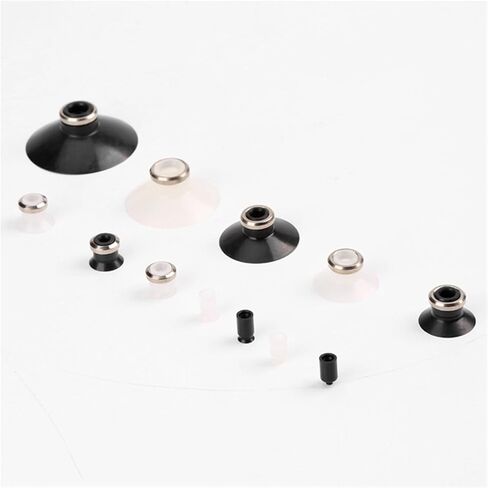 1Pcs ZP Flat Vacuum Suction Cup Nitrile Silicone Flat Pneumatic Manipulator Large Suction Single Layer Black and White(PZP50UN) in Saudi Arabia